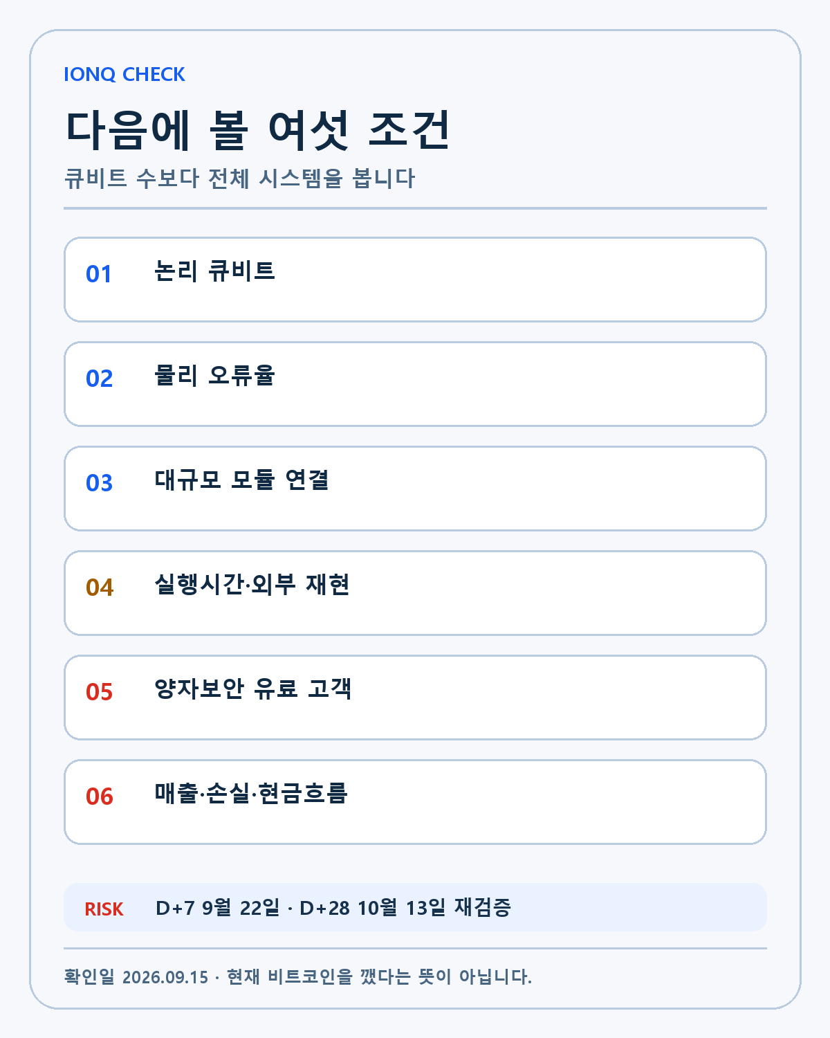 IonQ 투자 확인표